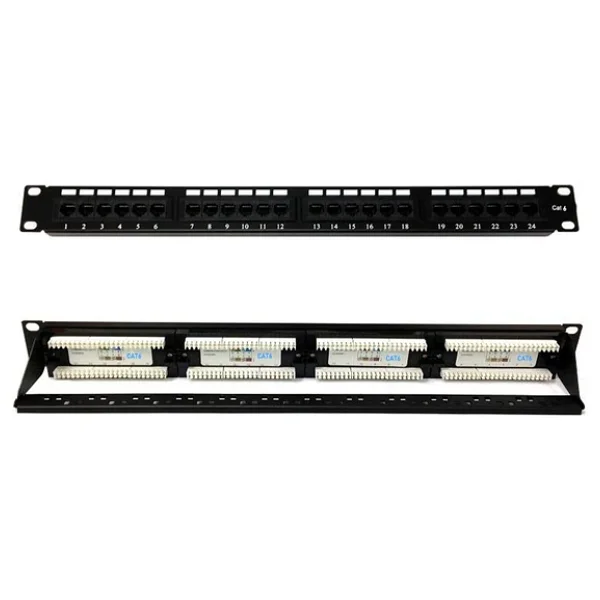 24 Port Cat6 Patch Panel 24 Port Ethernet Panel - Görsel 5
