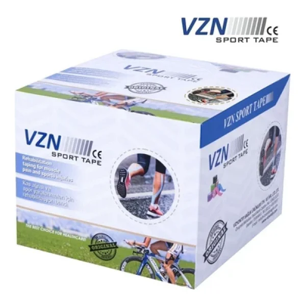VZN Sport Tape Kırmızı Renk Kinezyo Sporcu Bandı Ağrı Bandı 5 Metre X 5 Cm - Görsel 3