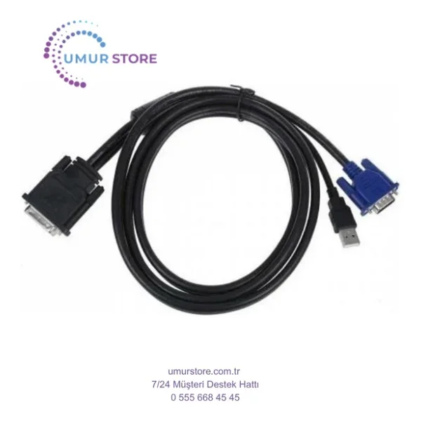 30 pin dvi vga kablo geniş dvi vga kablo 1.8 metre 35 pin dvi vga kablo - Görsel 2