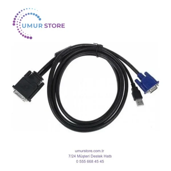 Dvi 30+5 vga usb kablo m1 dvi vga çevirici projeksiyon kablo - Görsel 2