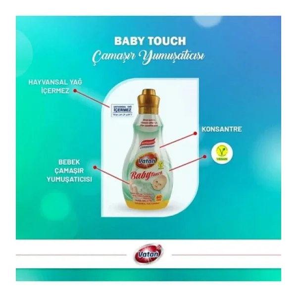 Vatan Baby Touch Konsantre Çamaşır Yumuşatıcı 1440 ml - Görsel 8
