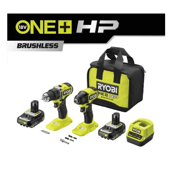 Ryobi RCK182A-2C20S 18 V Çift Akülü El Aleti Seti - Görsel 3