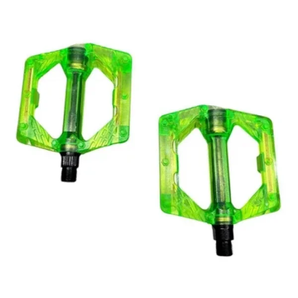 Bike Sky Evo Şeffaf Renkli Platform Geniş Pedal Platform Bisiklet Pedalı Reflektörlü - Görsel 6