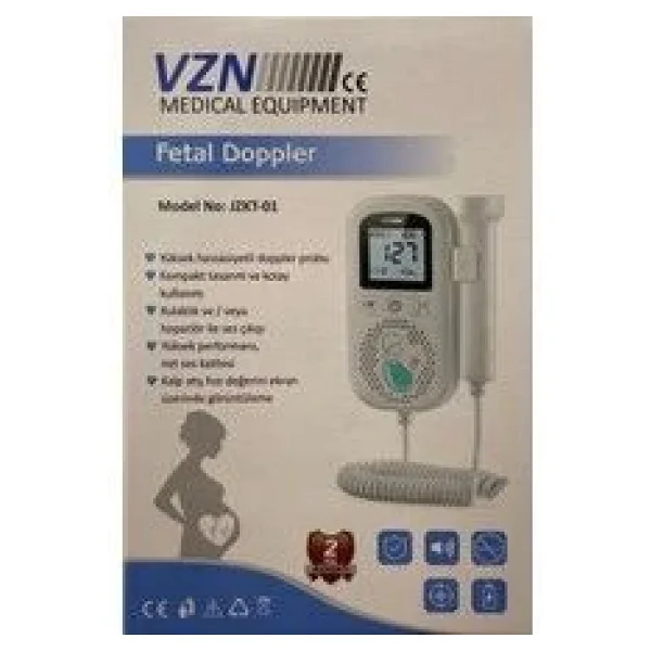 Anne Adaylarının Fetal Kalp Atışlarını D - Medikaltec Model No- Fetal Doppler - Görsel 2