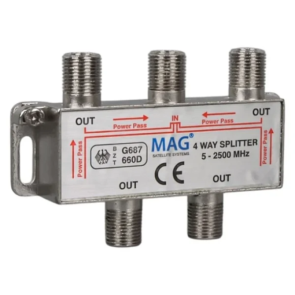 1/4 Splitter 5-2500 Mhz Mag - Görsel 2
