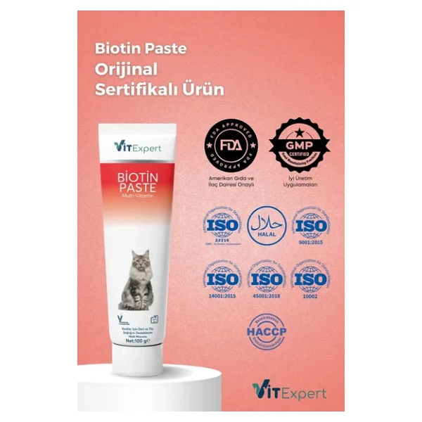 Vitexpert Biotin 100 gr Malt Kedi Macunu - Görsel 4