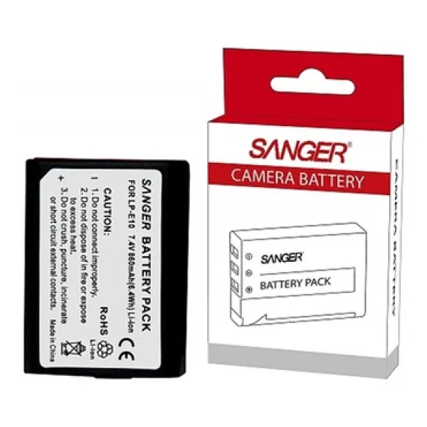 Sanger LP-E10 Canon Fotoğraf Makinesi Batarya - Görsel 5