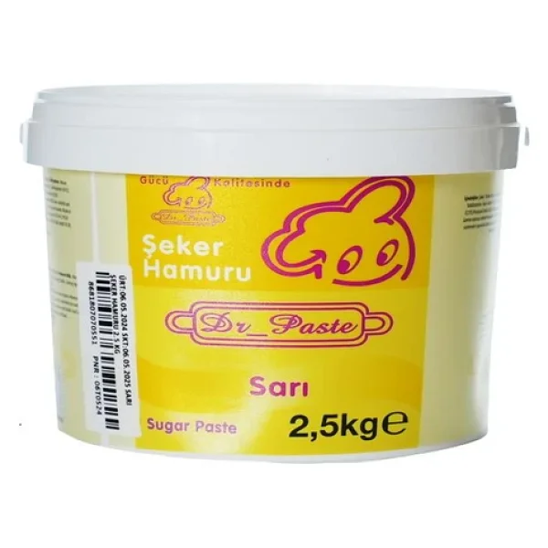 Dr. Paste Sarı 2.5 kg Şeker Hamuru - Görsel 2