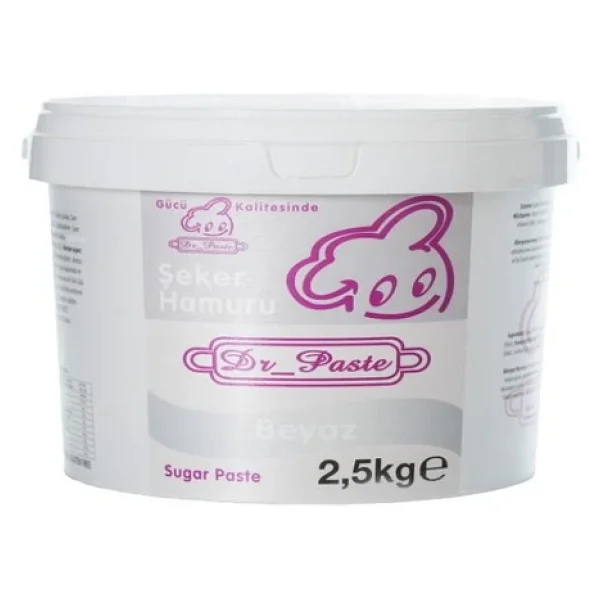 Dr. Paste Beyaz 2.5 kg Şeker Hamuru - Görsel 2