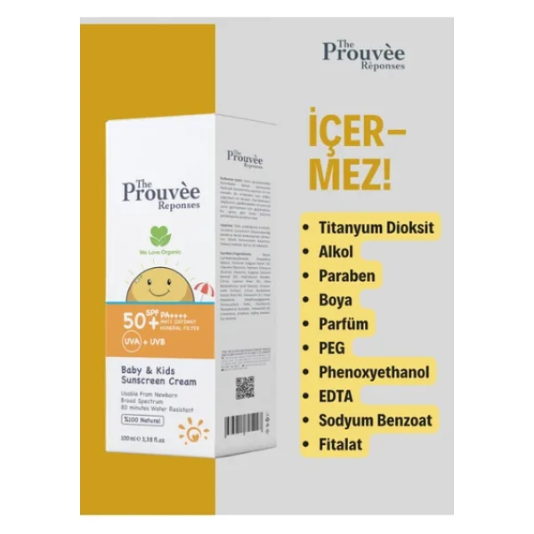 The Prouvee Reponses 50 Spf Bebek Çocuk Güneş Kremi 100Ml - Görsel 4