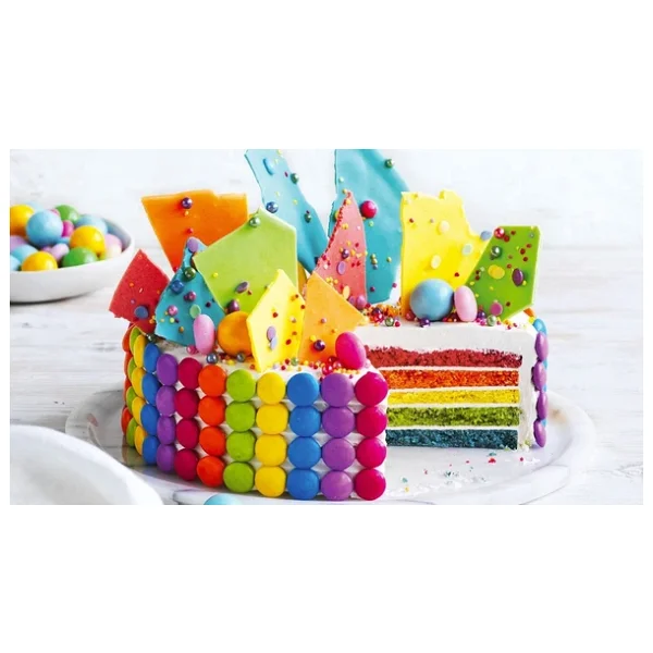 Perfection CHEF 8'li Sıvı Su Bazlı Likit Gıda Boyası Bordo Pembe Turuncu Sarı Kırmızı Mavi Yeşil Mor 8 X 30 gr . - Görsel 5