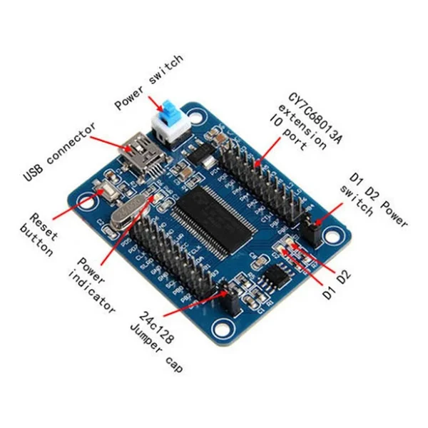 Aek-Tech Ez-usb Fx2lp Cy7c68013a Usb Mantık Analiz Kartı Logic Analyzer - Görsel 6