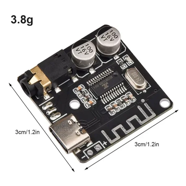 DIY Bluetooth 5.1 Audio Receiver Module MP3 Bluetooth Alıcı Modülü Araç Hoparlör Amfi - Görsel 4