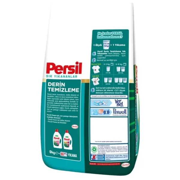 Persil Sık Yıkananlar Beyazlar ve Renkliler için 9 kg Toz Deterjan - Görsel 5