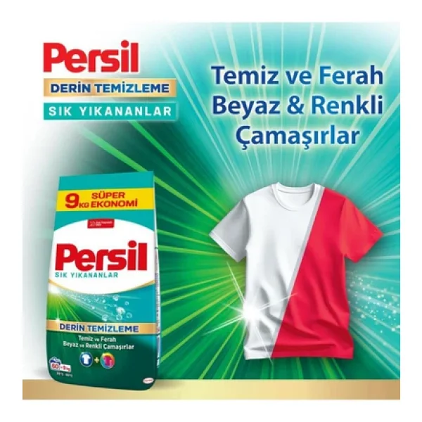 Persil Sık Yıkananlar Beyazlar ve Renkliler için 9 kg Toz Deterjan - Görsel 6