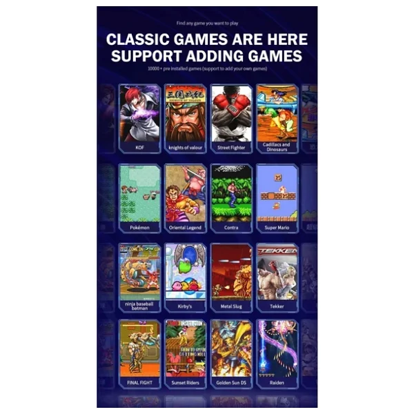 M9 64GB Arcade Retro 4K HDMI Oyun Konsolu 10000 Oyun Çift Kontroller - Görsel 7