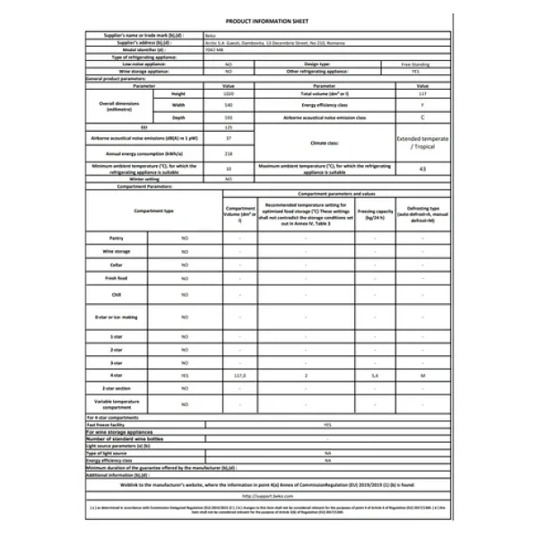 Beko 7042 MB 4 Çekmeceli Derin Dondurucu - Görsel 4