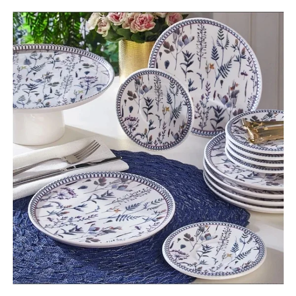 Fecra Palm 19 Parça Pasta Takımı - Görsel 6