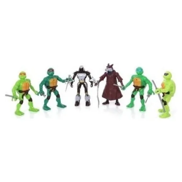 Ninja Turtles Ninja Kaplumbağalar Figür Oyuncak 6 Figür 14 Parça - Görsel 2