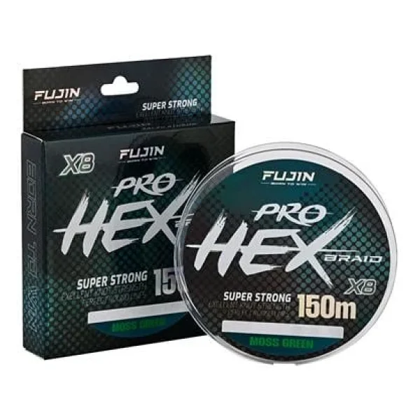 Fujin Pro Hex Braid 8X 150 m 0.16 mm 8.5 kg Moss Green İp Misina - Görsel 2