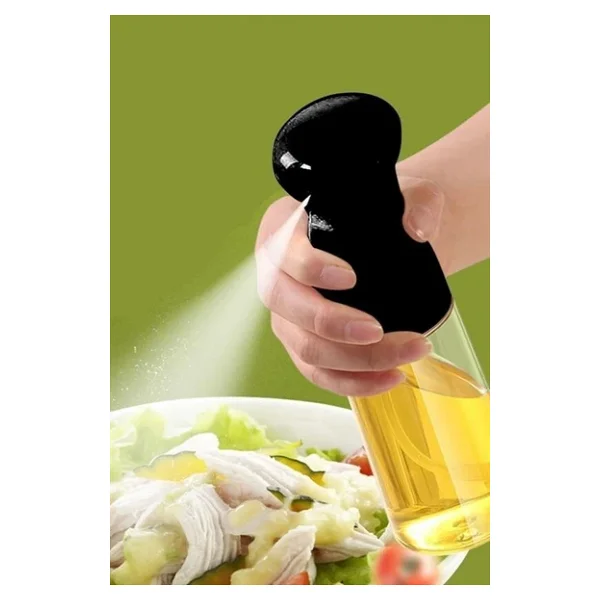 Buffer Çok Amaçlı Cam Şişe Püskürtmeli Dağıtıcı Yağdanlık Limonluk Sirke Sosluk Spreyi Siyah - Görsel 7