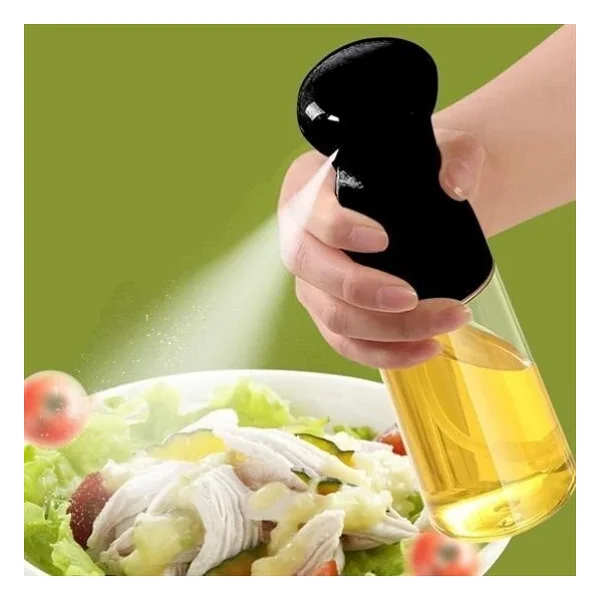 Buffer Çok Amaçlı Cam Şişe Püskürtmeli Dağıtıcı Yağdanlık Limonluk Sirke Sosluk Spreyi Siyah - Görsel 2