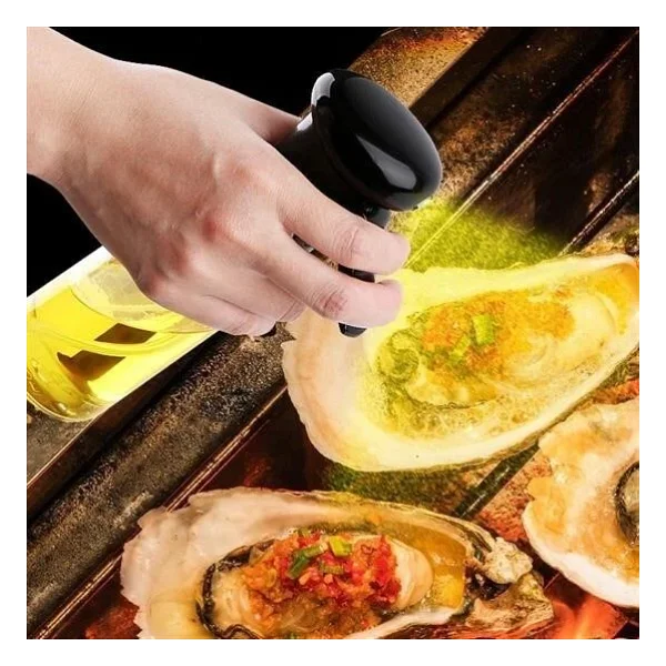 Buffer Çok Amaçlı Cam Şişe Püskürtmeli Dağıtıcı Yağdanlık Limonluk Sirke Sosluk Spreyi Siyah - Görsel 5