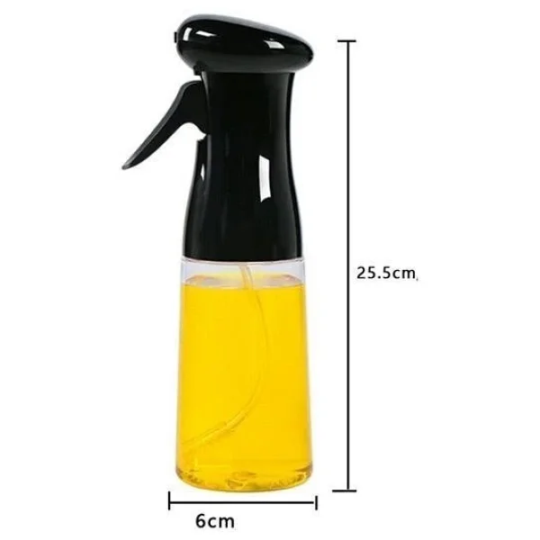 Buffer Çok Amaçlı Cam Şişe Püskürtmeli Dağıtıcı Yağdanlık Limonluk Sirke Sosluk Spreyi Siyah - Görsel 4
