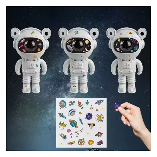 BUFFER Stickerlı ,Kumandalı ASTRONOT Model Gece Lambası - Görsel 2