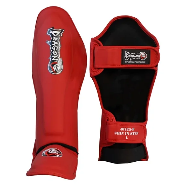 Dragondo 40721-P Kaval Ayak Koruyucu 0825 Kırmızı Kick Boks Kaval Koruyucu - Görsel 3