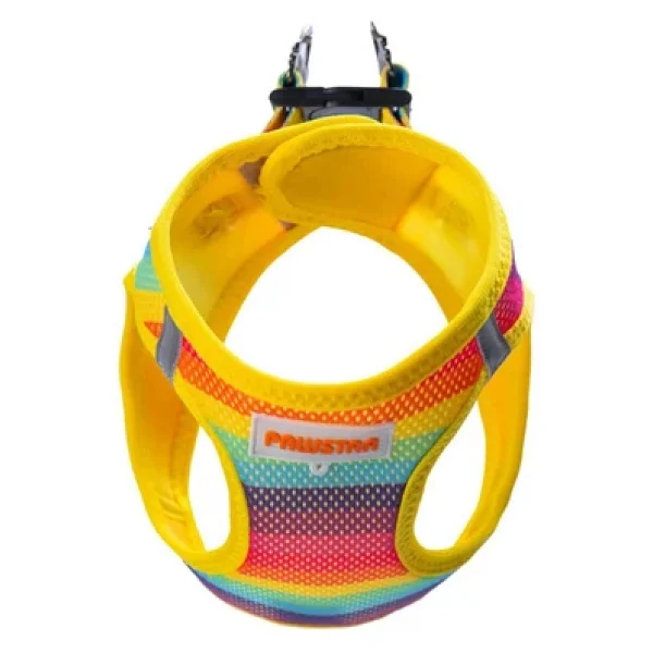 Pawstar Rainbow Air-Mesh Göğüs Tasması Kedi Köpek Göğüs Tasması Gökkuşağı Desenli Köpek Tasması - Görsel 6