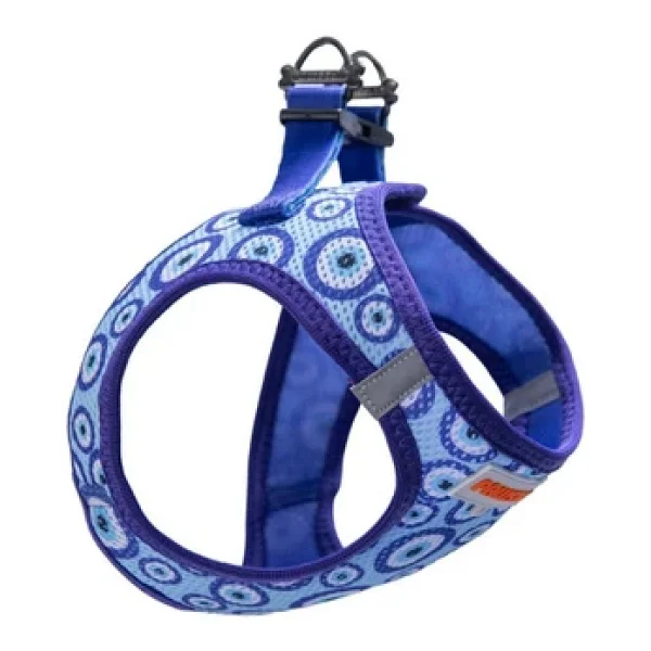 Pawstar Charm Air-mesh Göğüs Tasması Kedi Köpek Göğüs Tasması Nazar Boncuğu Desenli Köpek Tasması - Görsel 4