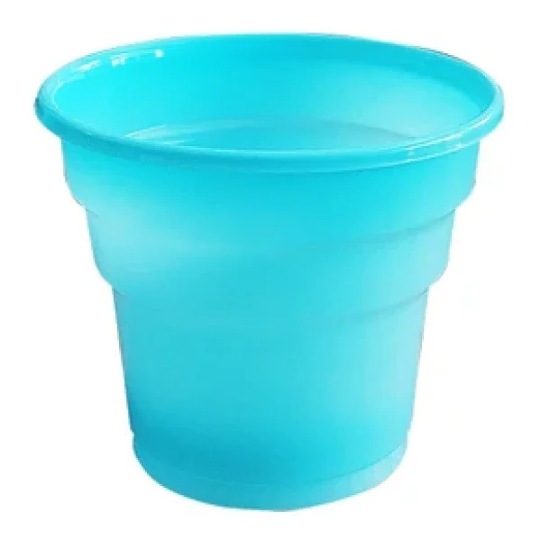 25 Kişilik Mavi Plastik Tabak, Bardak, Çatal Seti - Görsel 3