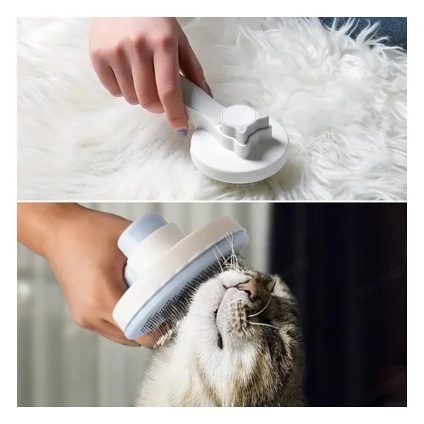 Buffer Basmalı Kedi Köpek Tüy Toparlayıcı Masaj Etkili Pet Fırçası - Görsel 6