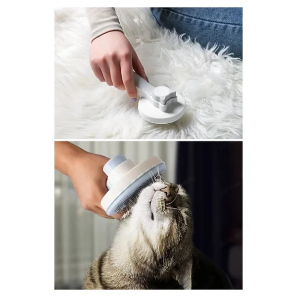 Buffer Basmalı Kedi Köpek Tüy Toparlayıcı Masaj Etkili Pet Fırçası - Görsel 10