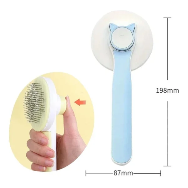 Buffer Basmalı Kedi Köpek Tüy Toparlayıcı Masaj Etkili Pet Fırçası - Görsel 7