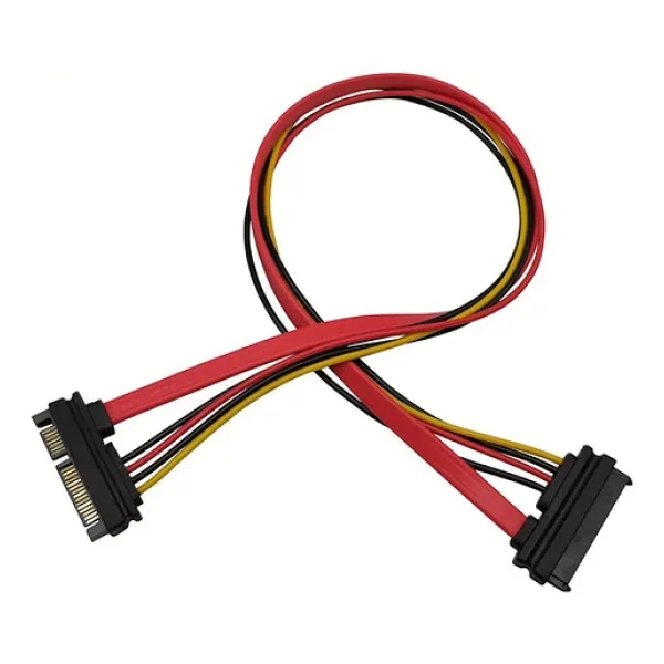 7+15 22 Pin Sata Data Power Uzatma Kablosu - 50Cm - Görsel 2