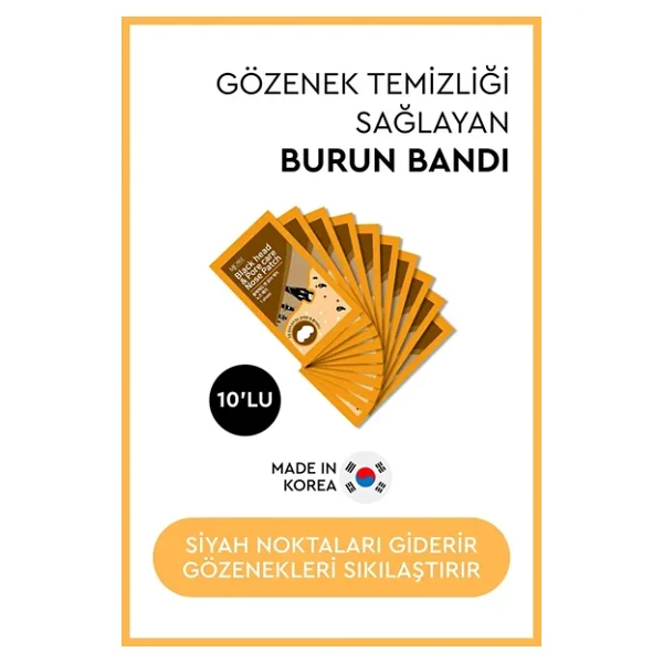 Mjcare Nose Patch - Siyah Nokta ve Gözenek İçin Temizleyici Burun Bandı 10lu - Görsel 2
