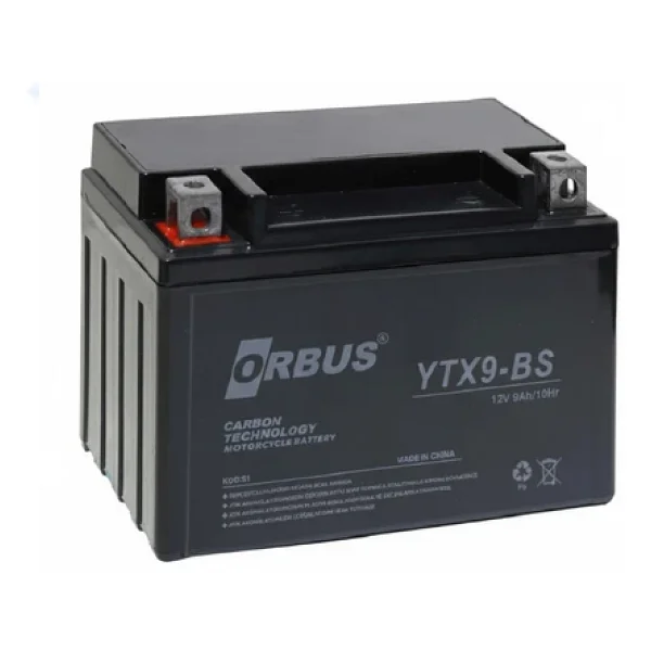 Orbus YTX9-BS 12 V 9 Ah Karbon Motosiklet Aküsü - Görsel 5