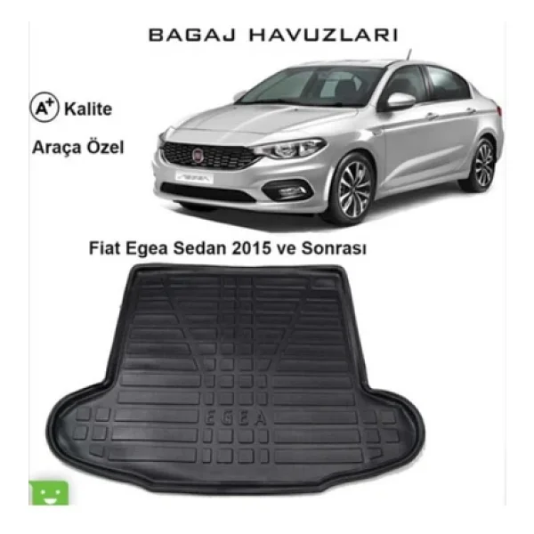 Mugen Fiat Egea Sedan 2015 Ve Sonrası 3d Bagaj Havuzu (2502K) - Görsel 5