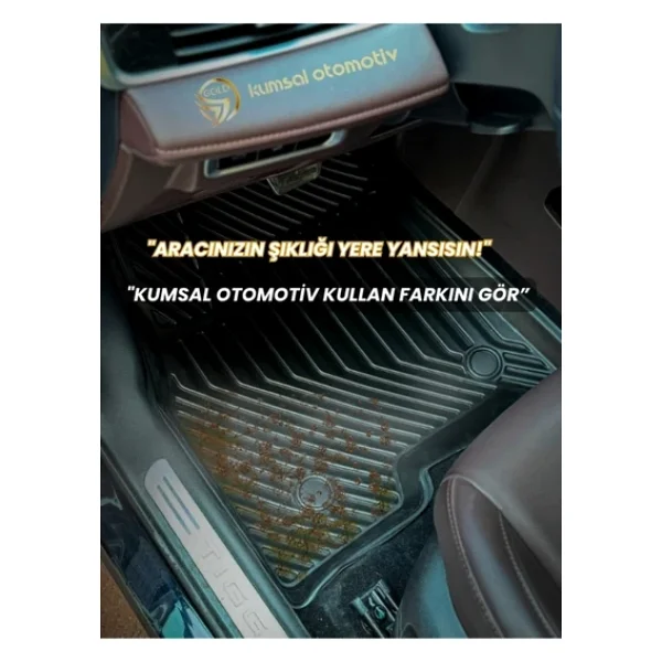 Black Gold Toyota Corolla 2019-2024 Sedan 3d Havuzlu Paspas Kauçuk Rjn - Görsel 7