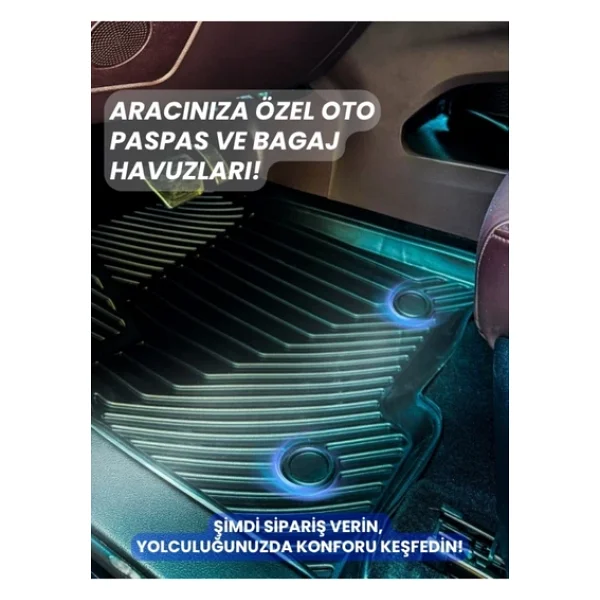 Black Gold Toyota Corolla 2019-2024 Sedan 3d Havuzlu Paspas Kauçuk Rjn - Görsel 8