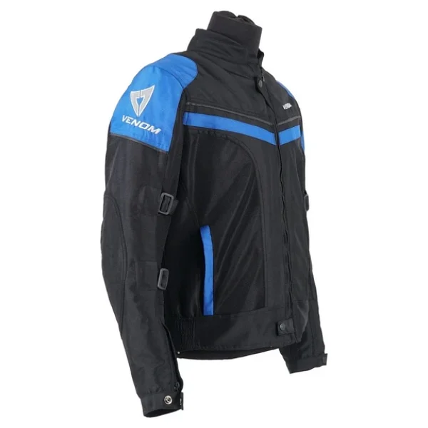 Venom Dynamic Pro Siyah-Mavi Erkek Motosiklet Montu - Görsel 2