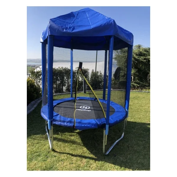 HEPİTOP 183 Cm Outdoor Bahçe Tipi Trambolin File Korumalı Büyük Boy Çatılı Trambolin 183cm - Görsel 4