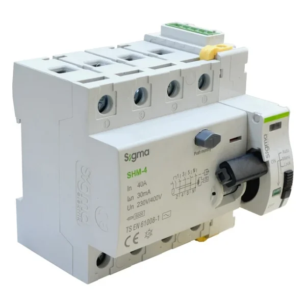 Sigma Elektrik SCRC03 Otomatik Yeniden Kurma Ünitesi + 4X40 30MA Kaçak Akım Rölesi - Görsel 3