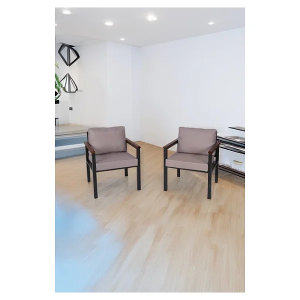 NEOKAS Bahce Mobilyası, Modern Balkon Mobilyası, Kafe Oturma Takımı, Teras Koltugu, 2 tekli Koltuk - Görsel 2