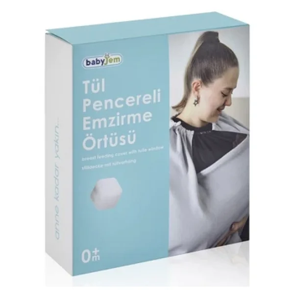 Babyjem Tül Pencereli - Emzirme Önlüğü & Ana Kucağı Örtüsü 2İn1 - Görsel 5