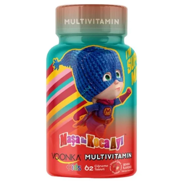 Voonka Kids Maşa ile Koca Ayı Multivitamin 62 Tablet - Görsel 3