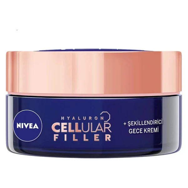 Nivea Hyaluron Cellular Filler + Şekillendirici Yaşlanma Karşıtı Gece Kremi 50 ml - Görsel 4