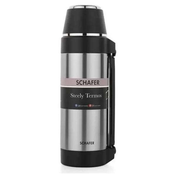 Schafer Steely Inox 1.5 lt Çelik Termos - Görsel 4